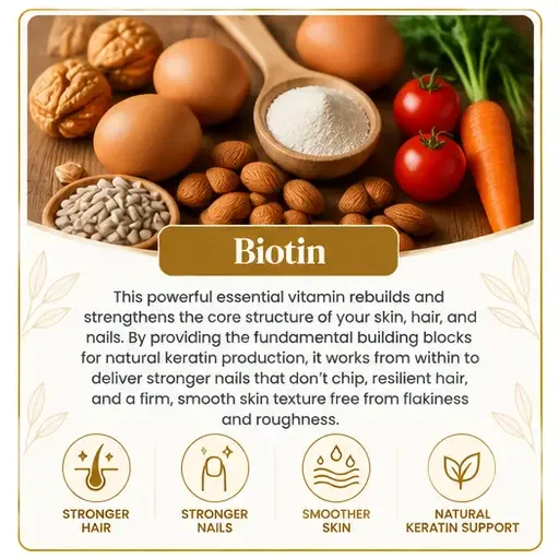Biotin in Gelagen gummies — Vitamin B7 · keratin support