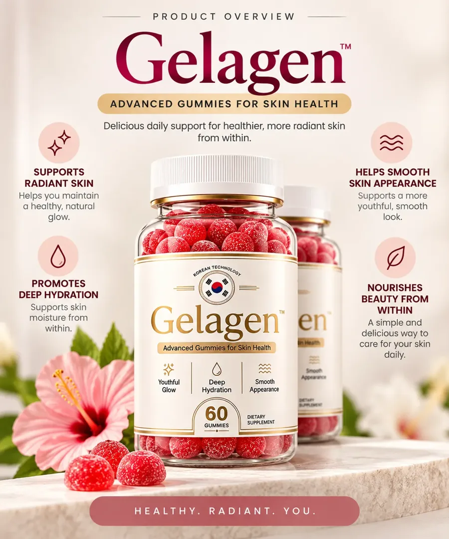 Gelagen product overview — advanced gummies for skin health with key benefits