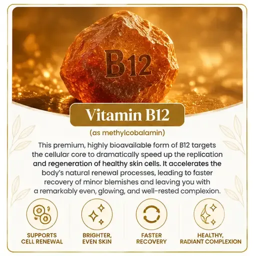 Vitamin B12 in Gelagen gummies — Methylcobalamin · cell renewal