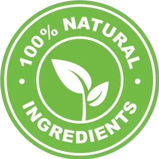 100 percent natural ingredients badge